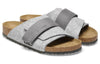 BirkenstockKyoto Natural Leather Felt Narrow Fit 'Light Grey'