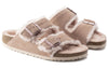 Birkenstock(WMNS) Arizona Shearling Suede Leather Sandals 'Light Rose'