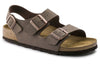 BirkenstockMilano Birko-Flor Birkibuc Narrow Fit Sandals 'Mocca'