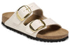 BirkenstockArizona Big Buckle Rivet Logo Textile Narrow Fit 'Vegan Canvas Eggshell'