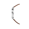 CASIOWaterproof Quartz White DialBrown Strap Mens WhiteBrown Analog