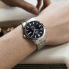CASIOMen's EDIFICE /Black Mens Silver Analog