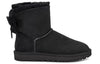 UGG(WMNS) Classic Dudble Bow Mini Snow Boots Black