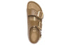 BirkenstockMilano Embossed Leather Narrow Fit Sandals 'Emboss Mud Green'