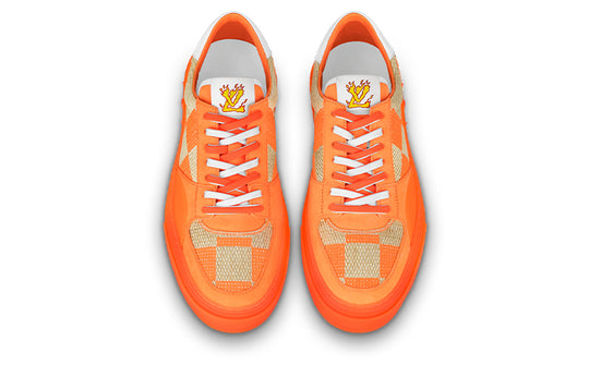 LOUIS VUITTON Ollie Sneakers 'Orange Plaid Monogram' 1A8Q4O