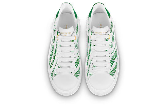(WMNS) LOUIS VUITTON Time Out Sneakers 'White Green' 1A9D16