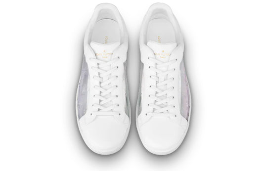 LOUIS VUITTON Luxembourg Sneakers 'White with Silver Monogram' 1A8MAH