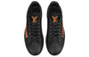LOUIS VUITTON LV Luxembourg Samothrace Sneakers 'Black with Orange' 1A9JCP