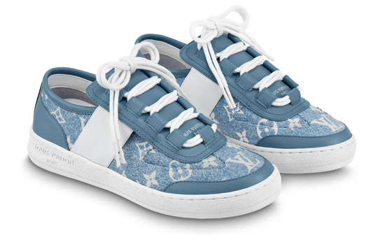 (WMNS) LOUIS VUITTON Lous Sneakers 'Denim Monogram' 1AB32H