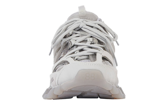 (WMNS) Balenciaga Track Clear Sole Daddy Shoes Grey 647741W3BM41200