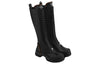 (WMNS) LOUIS VUITTON Ruby Flat Ranger Knee Boots 'Black' 1AB47R