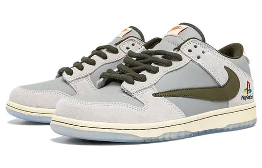 Nike x Travis Scott x PlayStation Dunk Low 'Grey White' DA1638-100