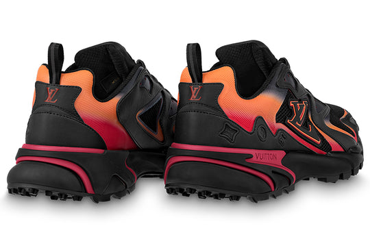 LOUIS VUITTON LV Runner Tatic Sneakers 'Black Orange Red' 1ABFQO
