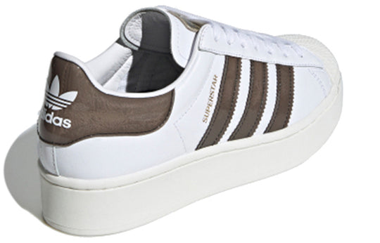 (WMNS) adidas BlackPinkadidas originals Superstar Bold 'White Brown' FV3356