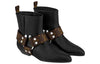(WMNS) LOUIS VUITTON Rhapsody Ankle Boots 'Black with Monogram Belt' 1A5SSZ
