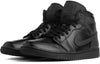 (WMNS) Air Jordan 1 Mid 'Triple Black' BQ6472-012