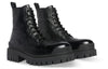 (WMNS) Balenciaga Strike Lace Up Boots 'Black Lambskin' 590974WAD401000
