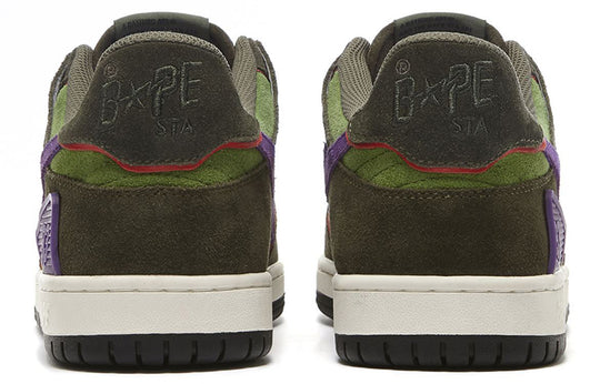 A Bathing Ape Bape sta Sk8 'Green Dark Purple' 1G70-191-029