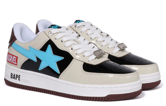 A BATHING APE x Marvel Bape Sta 'Cream Black Blue' 1I73-291-906