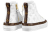 (WMNS) LOUIS VUITTON Stellar Ankle Sneakers 'White Black Sketch Monogram' 1A87TY