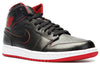Air Jordan 1 Mid 'Black Red' 554724-028