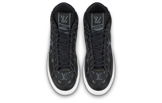 LOUIS VUITTON LV Charlie Ankle Sneakers 'Black Monogram' 1AARCE