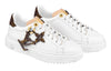 (WMNS) LOUIS VUITTON Time Out Sneakers 'White with Brown Monogra' 1ABB4A