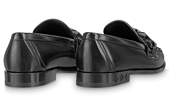 LOUIS VUITTON Loafers 'Black with gathered Pleats' 1AA7L4