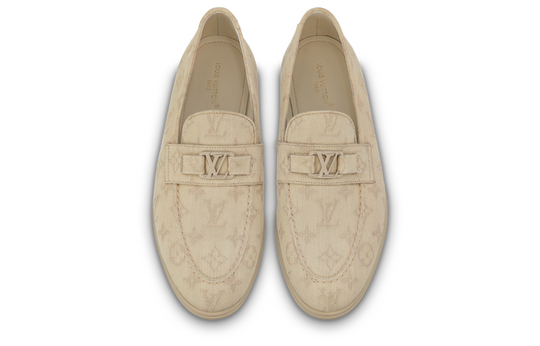 LOUIS VUITTON Estate Loafers Shoes 'Beige Monogram' 1ABFOE