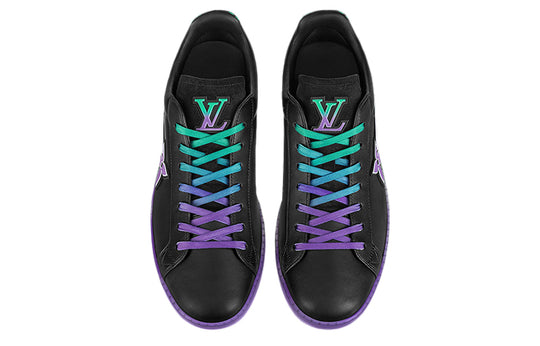 LOUIS VUITTON Luxembourg Samothrace Trainers 'Black Purple Teal' 1A9G1N