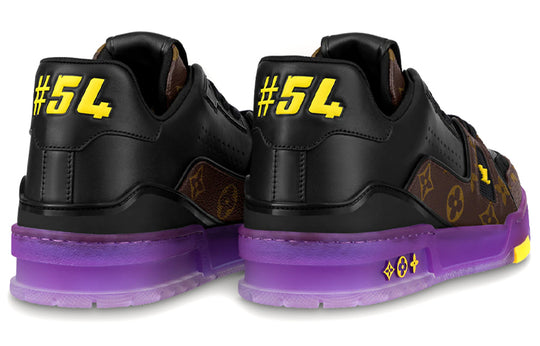 LOUIS VUITTON x Lakers LV Trainers 'Brown Monogram with Black Purple' 1A8WJ6