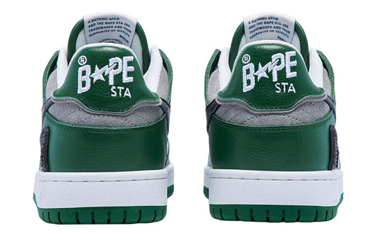 (WMNS) A Bathing Ape Sk8 Sta Low 'Grey Green' 1I80-291-010-GREYG
