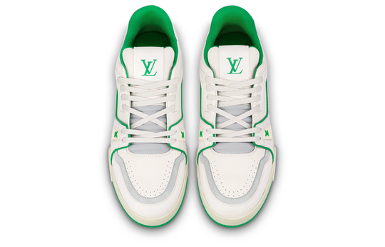 LOUIS VUITTON LV Trainers 'White Green' 1ABNIS