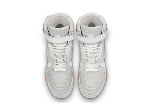 LOUIS VUITTON LV Men's Trainer Sports Shoes Gray/White 1A5A0A