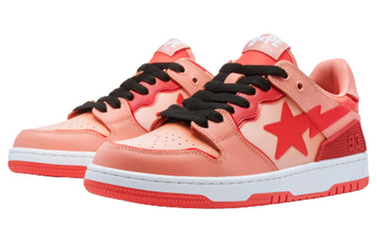 (WMNS) A BATHING APE Sk8 Leather Low 'Pink' 1I70-291-020-PINK