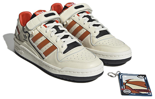 adidas originals Unisex Forum Low Sneakers Ivory/Orange HR0460
