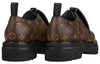 LOUIS VUITTON Black Ice Derby Shoes 'Black Brown Monogram' 1A8FUZ