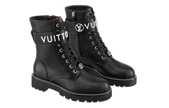 (WMNS) LOUIS VUITTON Territory Ankle Boots 'Black' 1A9HAJ