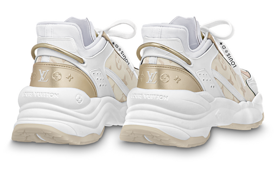 (WMNS) LOUIS VUITTON Run 55 Sneakers 'Beige Monogram White' 1ABHR3