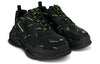 Balenciaga Triple S Sneaker 'Allover Logo - Black Fluo Yellow' 536737W2FA11070