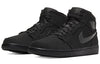 Air Jordan 1 Mid 'Triple Black Suede' 554724-056