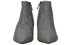 (WMNS) Balenciaga Wool Checked Knife Pointy Toe Boots 'Grey' 579218W1SR01214