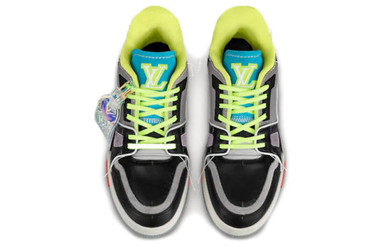 LOUIS VUITTON LV Trainer Low-Top Sports Shoes Blue/Black 1A8QB