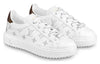 (WMNS) LOUIS VUITTON Time Out Sneakers 'White with Silver Monogram' 1AAJTY