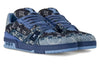 LOUIS VUITTON LV Trainers 'Blue Black Denim Monogram' 1AC4YT