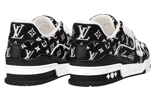 LOUIS VUITTON LV Trainer Sneakers 'Black Monogram' 1ABFTE