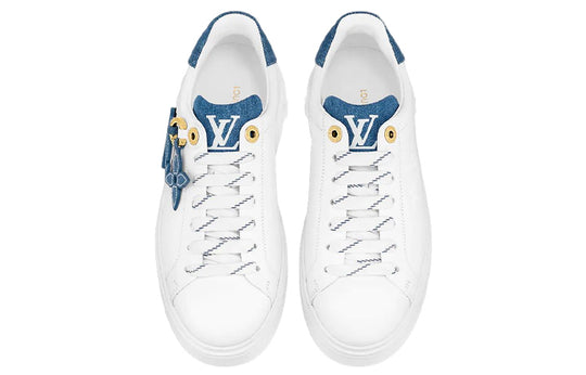 (WMNS) LOUIS VUITTON Time Out Sneakers 'White with Denim Blue' 1ABB4R