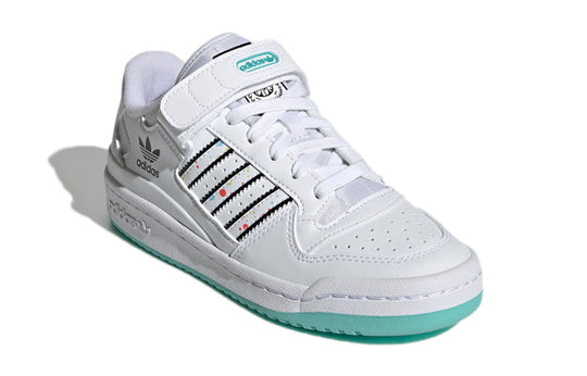 adidas originals Forum Low J x Kevin Lyon 'White Black Blue' H01440