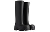 (WMNS) Balenciaga Bulldozer Rainboots 'Black Rubber' 775969W1SA11000