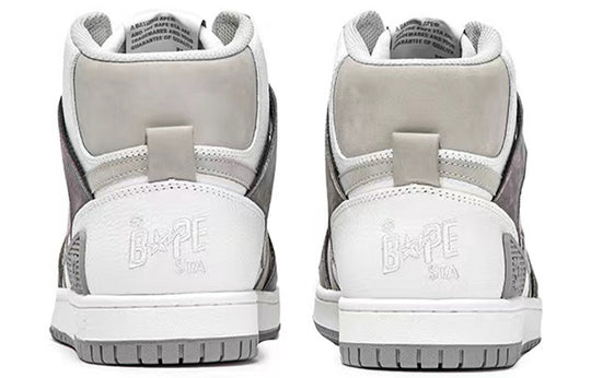 A BATHING APE Bape Sta 93 Hi 'Grey White' 1I20-291-011-GW